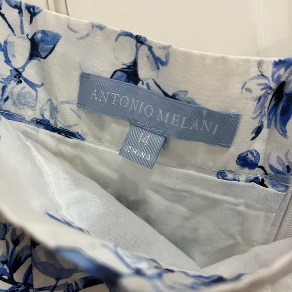 Antonio Melani x Born on Fifth Blue and White Floral Set Size 14 - Picture 7 of 14